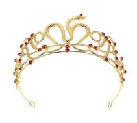TOVINANNA Tiara da Regina a Due Toni a Forma di Serpente Strass Corona Nuziale per Sposa e Copricapo da Festa Medusa per Compleanni e Cosplay Donna
