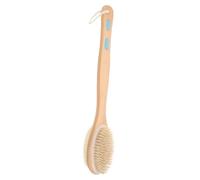 TOVINANNA Title Natural Wood Log Shower Brush Double-sided and Stiff Bristles Bath Brush Accurate Key Word Product Name Chinese Multi Data Key Word Competitor Titles Five-point Description