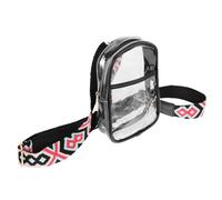 TOVINANNA Tracolla Regolabile Trasparente Borsello Sportivo per Organizer Versatile per Commuting e Shopping Archiviazione Design e Resistente