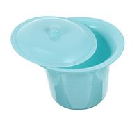 TOVINANNA Vaso da Notte Portatile con Coperchio, Orinatoio Spesso in Plastica Resistente, Vasetto Multifunzione per Anziani, Bambini e Donne Incinte, Ausilio Sanitario per Uso Notturno e Domiciliare