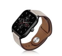 ToVioc 20mm Cinturino Compatibile con Amazfit Active 2 Square/2/1, Bip 3/3 Pro Cinturini, Ricambio Pelle Cinturino per Amazfit GTS 4/4 Mini/3/2/2e/2 Mini - Bianco