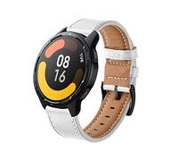 ToVioc 22mm Cinturino Compatibile con Xiaomi Watch S4/S4 Sport/2/S3/S1 Pro/2 Pro, Redmi 5 Active/5 Lite, Cinturino Ricambio Pelle per 46mm of Huawei Watch GT 6/GT 6 Pro/GT 5/GT 5 Pro/GT 4 - Bianco