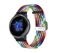 ToVioc 22mm Cinturino con Garmin Venu 3 /Forerunner 265/255 Music/vivoactive 4, Nylon Intrecciato Regolabile Sportiva Elastica Cinturino per Huawei Watch GT 5 46mm /GT 5 Pro 46mm - Arcobaleno
