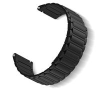 ToVioc Cinturini Silicone per Amazfit Active 3 Premium/Active 2 Square/Active2/Bip 3/Bip 3 Pro, 20mm Sostitutivo Cinturino Silicone Magnetico per Amazfit GTS 4/GTS 4 Mini - Nero