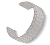 ToVioc Cinturini Silicone per Amazfit Active 3 Premium/Active 2 Square/Active2/Bip 3/Bip 3 Pro, 20mm Sostitutivo Cinturino Silicone Magnetico per Amazfit GTS 4/GTS 4 Mini - Starlight