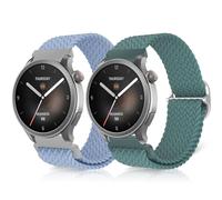 ToVioc Cinturino Compatibile con Amazfit Bip 6/5/5 Unity, GTR 4/3 Pro/3/2 eSIM/2e, 22mm Elastico Traspirante Regolabile Sportivo Cinturini per Amazfit Balance 2/1, Pop 3S - Blu Roccia & Cactus