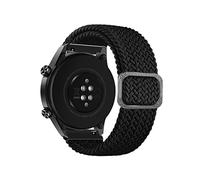 ToVioc Cinturino Compatibile con Huawei Watch GT 5 46mm/ GT 5 Pro 46mm/ GT 4 46mm, 22mm Nylon Intrecciato Regolabile Sportiva Elastica Cinturini per Huawei Watch 4 46mm/ Watch 4 Pro - Nero