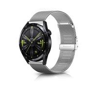ToVioc Cinturino Compatibile con Huawei Watch GT 5 46mm/ GT 5 Pro 46mm/ GT 4 46mm/ Watch 4 46mm/ Watch 4 Pro, Cinturino in Acciaio Inossidabile da 22mm Adatto per Huawei Watch Ultimate - Argento