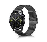 ToVioc Cinturino Compatibile con Huawei Watch GT 5 46mm/ GT 5 Pro 46mm/ GT 4 46mm/ Watch 4 46mm/ Watch 4 Pro, Cinturino in Acciaio Inossidabile da 22mm Adatto per Huawei Watch Ultimate - Nero