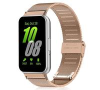 ToVioc Cinturino Compatibile con Samsung Galaxy Fit 3, Cinturini in Acciaio Inossidabile Adatto Compatibile con Samsung Galaxy Fit 3 - Oro Rosa