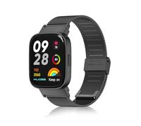 ToVioc Cinturino Compatibile con Xiaomi Redmi Watch 3, Cinturini in Acciaio Inossidabile Adatto per Xiaomi Redmi Watch 3 - Nero