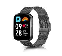 ToVioc Cinturino Compatibile con Xiaomi Redmi Watch 5 Active/5 Lite, 22mm Cinturini in Acciaio Inossidabile Adatto per Xiaomi Watch S4/S4 Sport/2/S3/S1 Pro/2 Pro - Nero