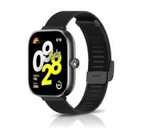 ToVioc Cinturino Compatibile con Xiaomi Smart Band 9 Active Cinturini Ricambio in Acciaio Inossidabile per Xiaomi Smart Band 9 Active - Nero