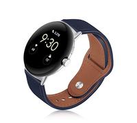 ToVioc Cinturino per Google Pixel Watch 4 41mm/3 41mm/2/1, Cinturino di Ricambio in Pelle Compatibile con Google Pixel Watch 2/1 - Blu