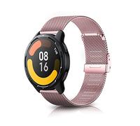 ToVioc Cinturino per Xiaomi Watch S4/S4 Sport/2/S3/S1 Pro/2 Pro, Redmi Watch 5 Active/5 Lite, Cinturino Metallo Acciaio Inossidabile 22mm Cinturini per Amazfit Bip 6/5/5 Unity, Balance 2/1 - Rosa