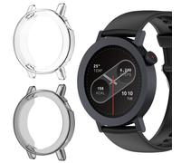 ToVioc Cover Compatibile con CMF by Nothing Watch Pro 2 Custodia Full Protezione, [2 Pezzi] [Anti-Graffio] Shell con Pellicola Protettiva per CMF by Nothing Watch Pro 2 - Nero & Trasparente