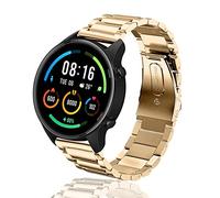 ToVioc Metallo Cinturino per Xiaomi Watch S3 / 2 Pro / S2 / S1 Pro / S1 Active Cinturino Acciaio Inossidabile Cinturini 22mm per Amazfit Balance/Cheetah Pro/Amazfit Bip 5 /Pop 3S - Oro