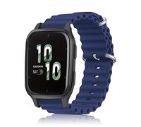 ToVioc Sportivo Cinturino per Garmin Forerunner 570 42mm/165/165 Music/245/245 music, 20mm Cinturino Silicone Ocean Traspirante per Garmin Vivoactive 6/5/3, Approach S44/S50/S12/S40 - Blu
