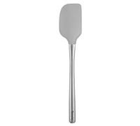 Tovolo Flex-Core Stainless Steel Handled Spatula Testa in Silicone Resistente al Calore e Senza BPA, sicura per pentole in ghisa e antiaderenti, Lavabile in lavastoviglie, Grigio ostrica