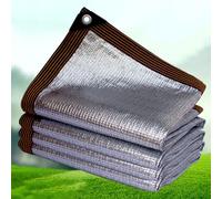tow000ack Rete di Ombreggiatura 99% Alluminio,Telo Ombreggiante Riflettente Auto Esterno,UV Protezione Termica Traspirante Panno Ombra con Occhielli,per Giardino,Serra,Balcone (400cm x 650cm)