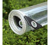 tow000ack Telone Impermeabile per Esterno Trasparente Occhiello,Telo Protezione PVC Tenda da Sole per Esterno Balcone Finestra Serra Pet Home,Copertura for Isolamento Vegetale Film (1.2x4m/3.9x13ft)