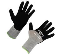 Towa SG A187 - Guanti in nitrile 9/L, colore: Nero/Grigio