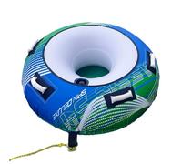 Towable Tube Boating, Inflatable Water Raft Wear-Resistant Material, Large Capacity Air Cushion Design, Lake, River, Wakeboarding, Watersports, Rafting, Fishing Use, Multicolor