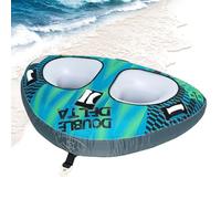 Towable Tubes, Inflatable Water Sports Raft, Wear-Resistant Boat Tube, Heavy Duty Floating Equipment, Watercraft for Beach Waterskiing Lake Fishing Use, 50x70.08x2.36 inches