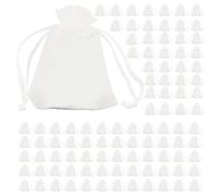 TOWARDSNAN 100 sacchetti protettivi per frutta con coulisse per proteggere frutta e verdura, sacchetti protettivi riutilizzabili