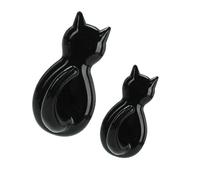 TOWARDSNAN 2 ganci decorativi a forma di gatto, per cucina, bagno, cappotto, cappello, chiavi, organizer, strumento funzionale per la gestione dello spazio, ganci adesivi per gatti
