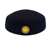 TOWARDSNAN Airline Hostess Hat Air Hostess Pillbox per le donne Cap Air Hostess hostess donne uniforme formale, C, Taglia unica