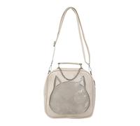 TOWARDSNAN Borsa a tracolla alla moda in poliuretano, versatile, alla moda, adatta per viaggi o uso quotidiano, Beige