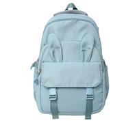 TOWARDSNAN Borsa da scuola moderna con orecchie in nylon per ragazza adolescente ampio spazio di archiviazione per studenti campus zaino per laptop zaino casual zaino scuola, Blu