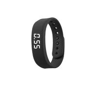 TOWARDSNAN Braccialetto con allarme silenzioso che batte l'applicazione di negazione richiesta Passo seguente Lettore musicale Display meteo Sottile Shih Tzus Turisti Specialisti Silenzioso Wake