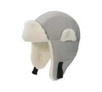 TOWARDSNAN Cappello caldo per bambini, morbido e confortevole, con paraorecchie, protezione per il freddo, per giocare sulla neve e per proteggere le orecchie dei neonati, Grigio chiaro, L