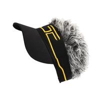 TOWARDSNAN Cappello da baseball, cappello peloso per Halloween, copricapo nero mito per parrucche, scherzi, Halloween, cappello nero dei cartoni animati