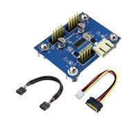 TOWARDSNAN Cavo splitter USB 2.0 interno adattatore a doppio canale per illuminazione simultanea controllo ventola non richiede alimentazione esterna splitter USB header