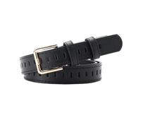 TOWARDSNAN Cintura in pelle vintage, regolabile, dimagrante, accessorio alla moda, jeans per occasioni casual e per occasioni di lavoro, Nero , Taglia unica