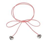 TOWARDSNAN Collana coreana con ciondolo a forma di cuore, per donne e ragazze, collana girocollo con cuore bombato, gioiello estetico, As shown in the figure, Velluto amore in acciaio inox