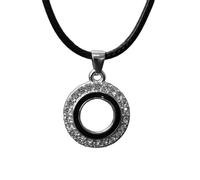TOWARDSNAN Collana, elegante collana gotica con ciondolo a stella a cinque punte, catena regolabile in pelle per clavicola da indossare tutti i giorni, As shown in the figure, Corda in lega di pelle