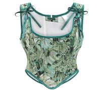 TOWARDSNAN Elegante canotta dimagrante in vita con aumento del busto e comoda indossabilità modellante della figura delle donne modellante dimagrante Body Shaper, crisantemo verde, M