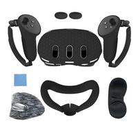 TOWARDSNAN Kit completo di accessori da 7 pezzi per copriobiettivo da gioco, impugnature per controller, copertura per il viso, completamente protettiva, riutilizzabile