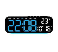 TOWARDSNAN Orologio Digitale Avanzato con Retroilluminazione Modifica Colore Struttura Allarme Progressivo Risparmio di Spazio Orologio Deck Tipo progressivo Design Salvaspazio Illuminazione