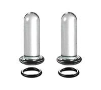 TOWARDSNAN Set di dilatatori per orecchie in vetro per orecchie con O-Ring, gioielli per piercing al corpo per donne e uomini alla moda, 3mm, come descritto, come descritto