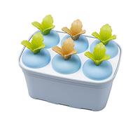 TOWARDSNAN Stampo per gelato, 4/6 celle, per gelato, gelato, fatto a mano, per dessert, ghiaccioli, congelatore, frutta, riutilizzabile, per gelato