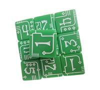 TOWARDSNAN Tactiles - Numeri in acrilico a tema industriale, precisioni lavorate per giochi di ruolo e apprendimento in classe, presa comoda