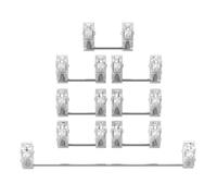 TOWARDSNAN Universals Tastiere Stabilizzatore Set Piastra in Acciaio Strumento Composito Meno Installazione 6.25Ux1 2Ux7 Barra spaziatrice Rumore Riduce POM Steel Plate Stabilizzatore