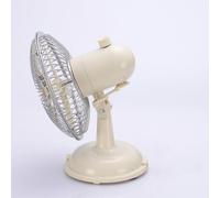 TOWARDSNAN Ventilatore elettrico, portatile da tavolo oscillante da 14,5 cm, ricaricabile a 2 velocità, alimentato a batteria USB/AA, ventilatore da scrivania per bambini, uomini e donne