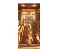 Towel Ancient Egyptian Egypt Pyramids History Ultra Assorbente Asciugamano da Viaggio Portatile Telo Mare in Microfibra per Donna Sport Piscina 27.5X16In