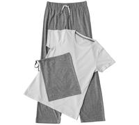 Towel City Set di pigiami lunghi per donna (TC053) - T-shirt in cotone e pantalo